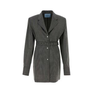 PRADA Tailored Belted Jacket Women MULTICOLOURED Coats & Jackets